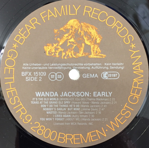 Early Wanda Jackson (LP)
