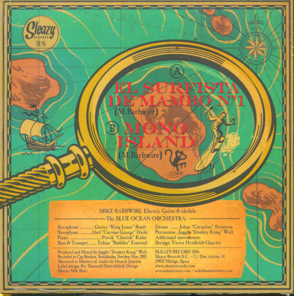 El Surfista De Mambo No 1 - Mono Island (7inch, colored Vinyl, 45rpm, SC, PS)