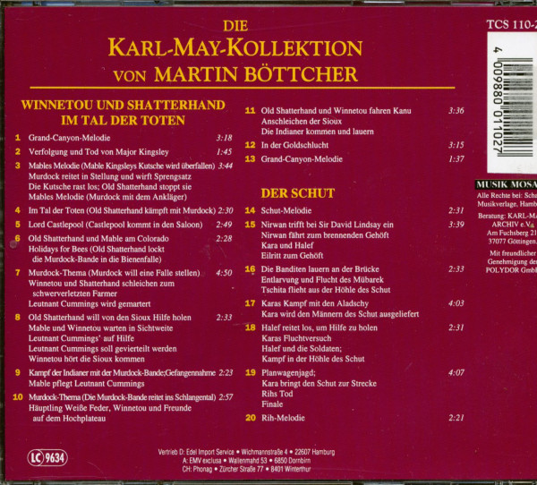 Winnetou Und Shatterhand Im Tal der Toten - Der Schut (CD)
