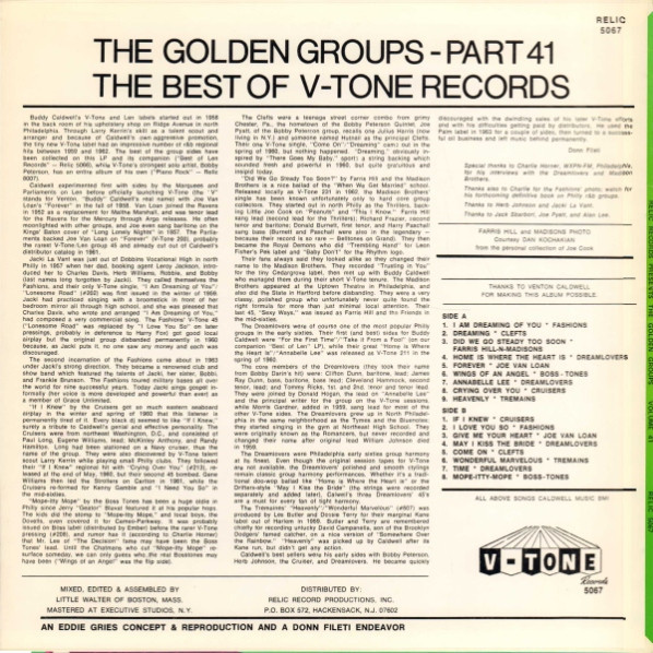 The Golden Groups Vol.41 - V-Tone Records (LP)