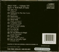 Vorschau: Rock And Roll Hall Of Fame, Vol. XIV - Only You (CD) Vorschau: Rock And Roll Hall Of Fame, Vol. XIV - Only You (CD)
