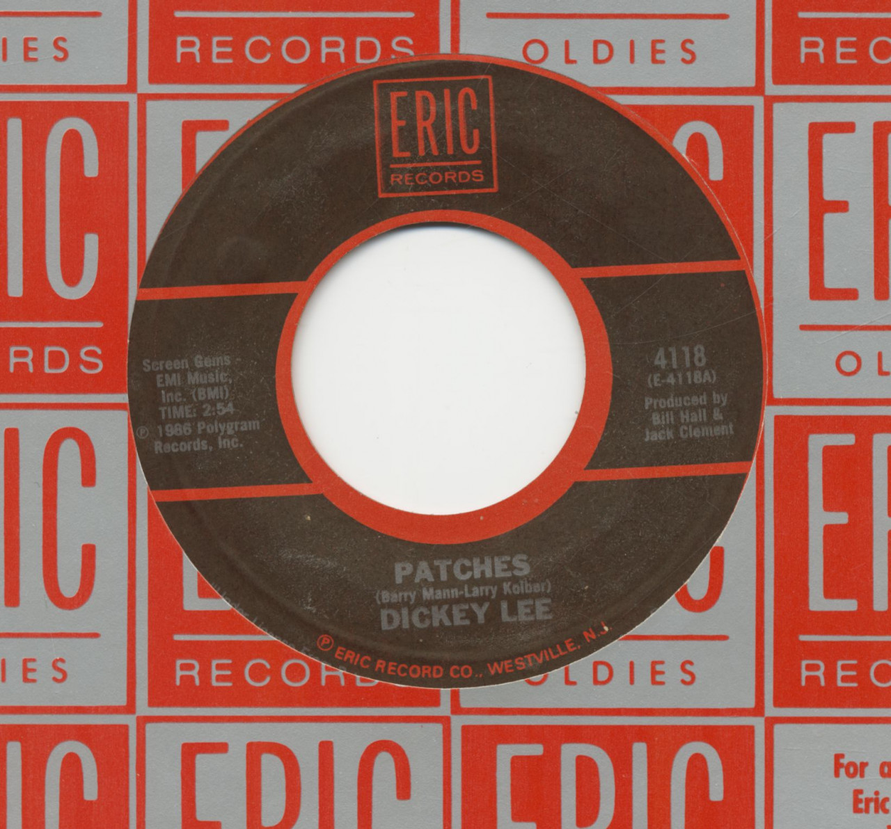 Dickey Lee / Mark Dinning - Patches - Teen Angel (7inch, 45rpm)