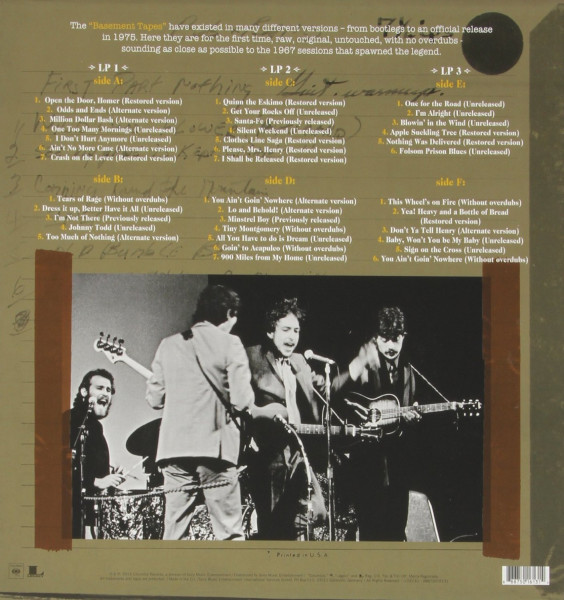 The Basement Tapes Raw: The Bootleg Series Vol.11 (3LP + 2CD, 180g Vinyl. Limited Edition)
