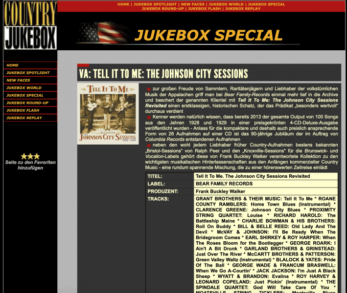 Presse-Archiv-Various-Artists-Tell-It-To-Me-The-Johnson-City-Sessions-Revisted-CD-Country-Jukebox