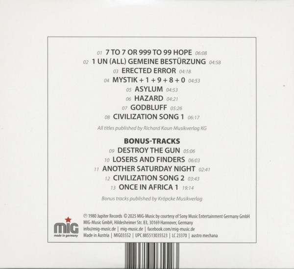 EGO On The Rocks - ACID In Wounderland (CD)
