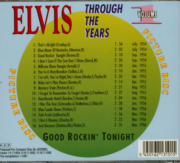 Through The Years Vol.1 - Good Rockin Tonight (CD)