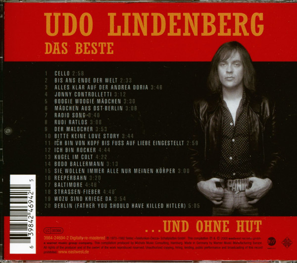 3. Bild von Udo Lindenberg: Das Beste Mit Und Ohne Hut (CD)