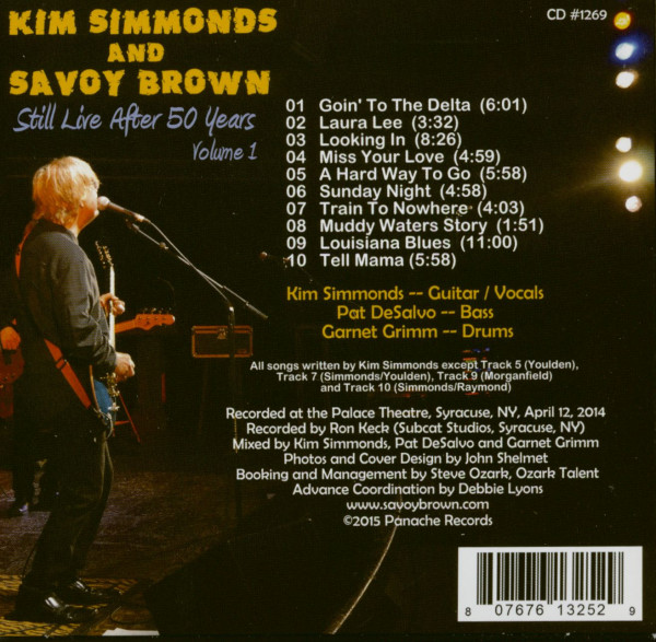 Kim Simmonds And Savoy Brown - Still Live After 50 Years Vol.1 (CD)