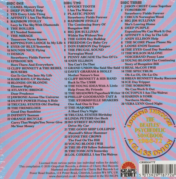 Lookin Through A Glass Union - The Beatles Psychedelic Songbook 1966-1972 (3-CD)