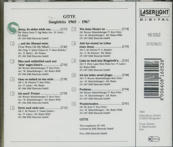3. Bild von GITTE: Single Hits 1965-1967 (CD)