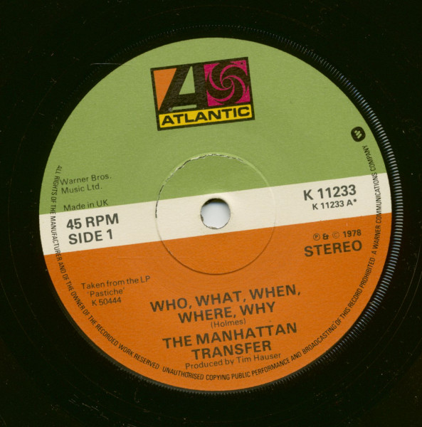 Who, What, When, Where, Why - In A Mellow Tone (7inch, 45rpm, SC)