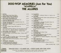 Vorschau: Doo-Wop Memories (Just For You) - The Allures 'Acappella' (CD) Vorschau: Doo-Wop Memories (Just For You) - The Allures 'Acappella' (CD)