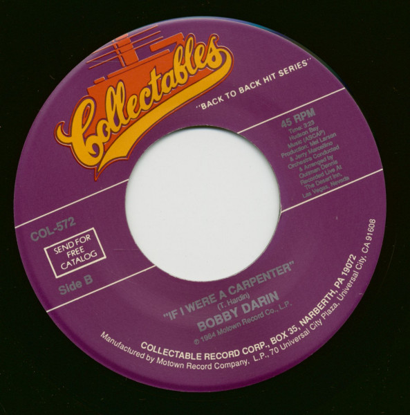 Moritat (Mack The Knife) - If I Were A Carpenter (7inch, 45rpm)