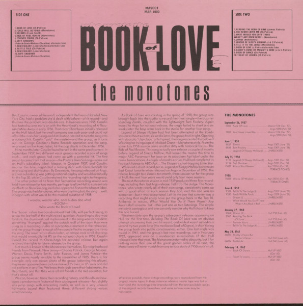 The Best Of The Monotones feat. Charles Patrick (LP)