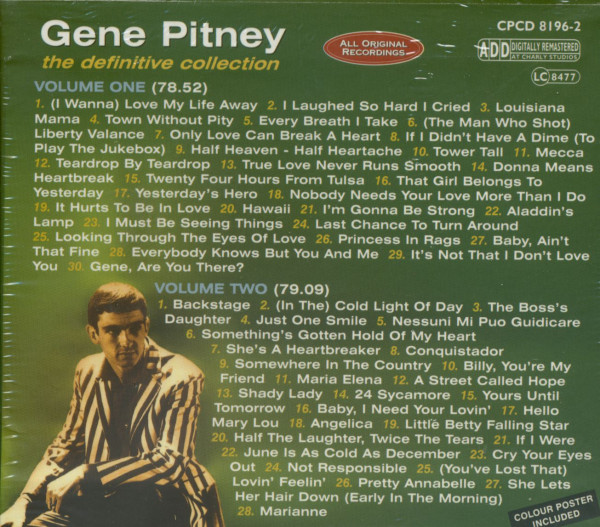 3. Bild von Gene Pitney: Definitive Collection (2-CD)