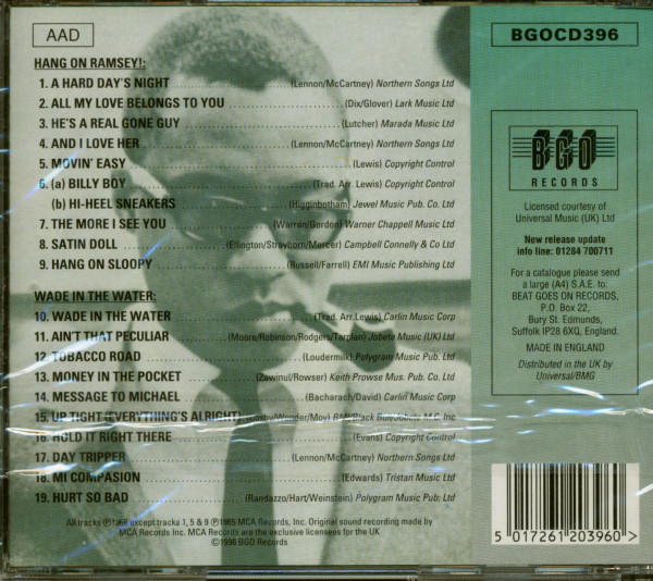 Wade In The Water - Hang On Ramsey (CD)