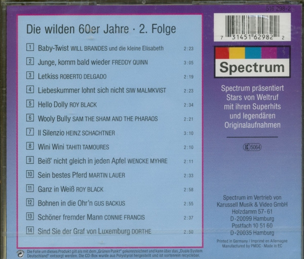 Die wilden 60er Jahre Vol.2 (CD)