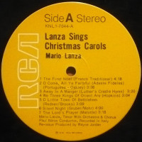 Vorschau: Lanza Sings Christmas Carols (LP) Vorschau: Lanza Sings Christmas Carols (LP)