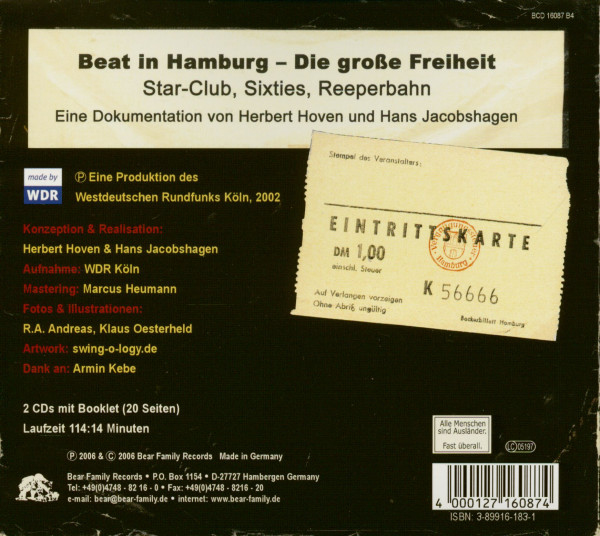 4. Bild von Various - Beat in Germany: Beat in Hamburg - Die große Freiheit (2-CD) Hörbuch