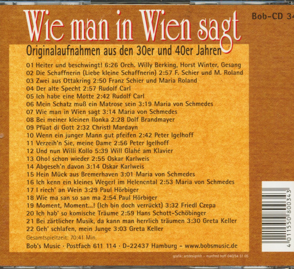 Wie man in Wien sagt (CD)