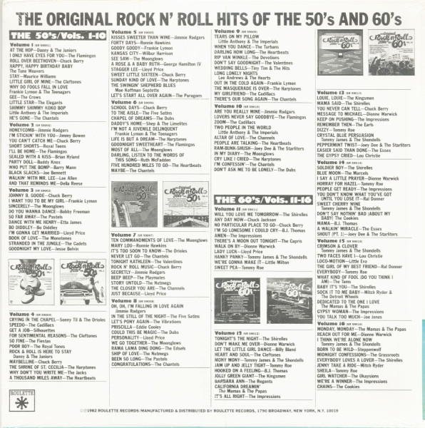 The Original Rock N' Roll Hits Of The 50's Vol.8 (LP)