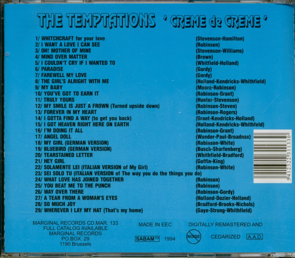 Creme De Creme (CD)