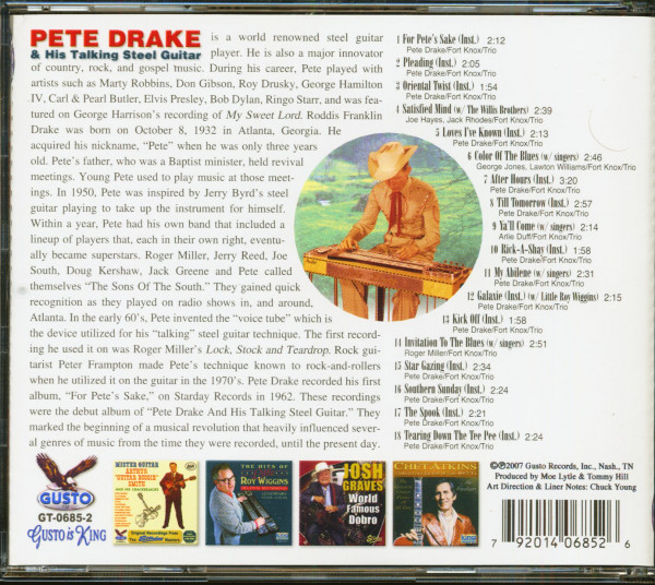 Pete & His Talking Steel Guitar - For Pete's Sake (CD)