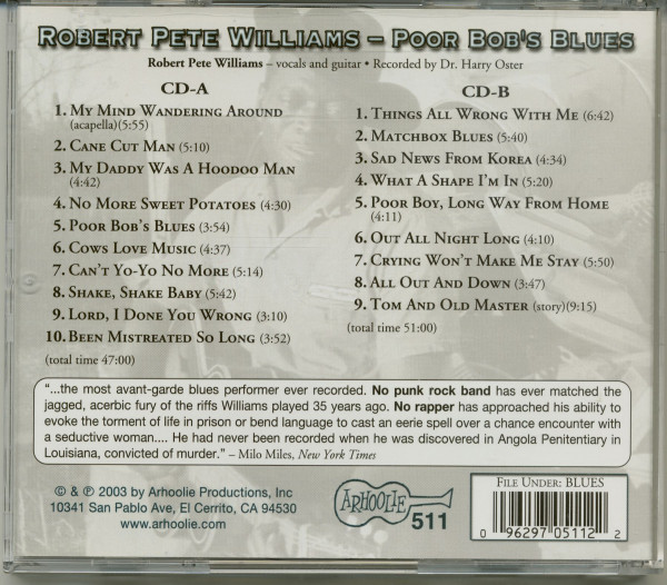 Poor Bob's Blues (2-CD)