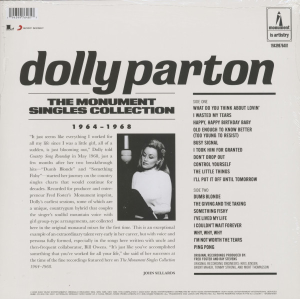 Monument Singles Collection 1964-1968 (LP)