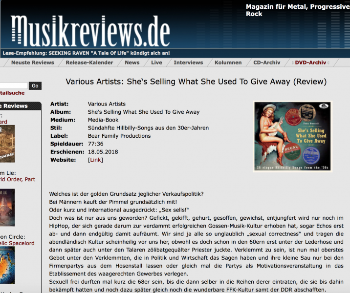 Presse-Archiv-She-s-Selling-What-She-Used-To-Give-Away-musikreviews-de