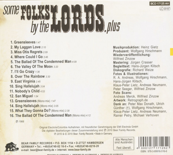 Some Folks By The Lords, Plus (CD)