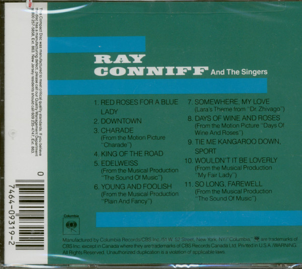 3. Bild von Ray Conniff & His Orchestra & Chorus: Somewhere My Love (CD)