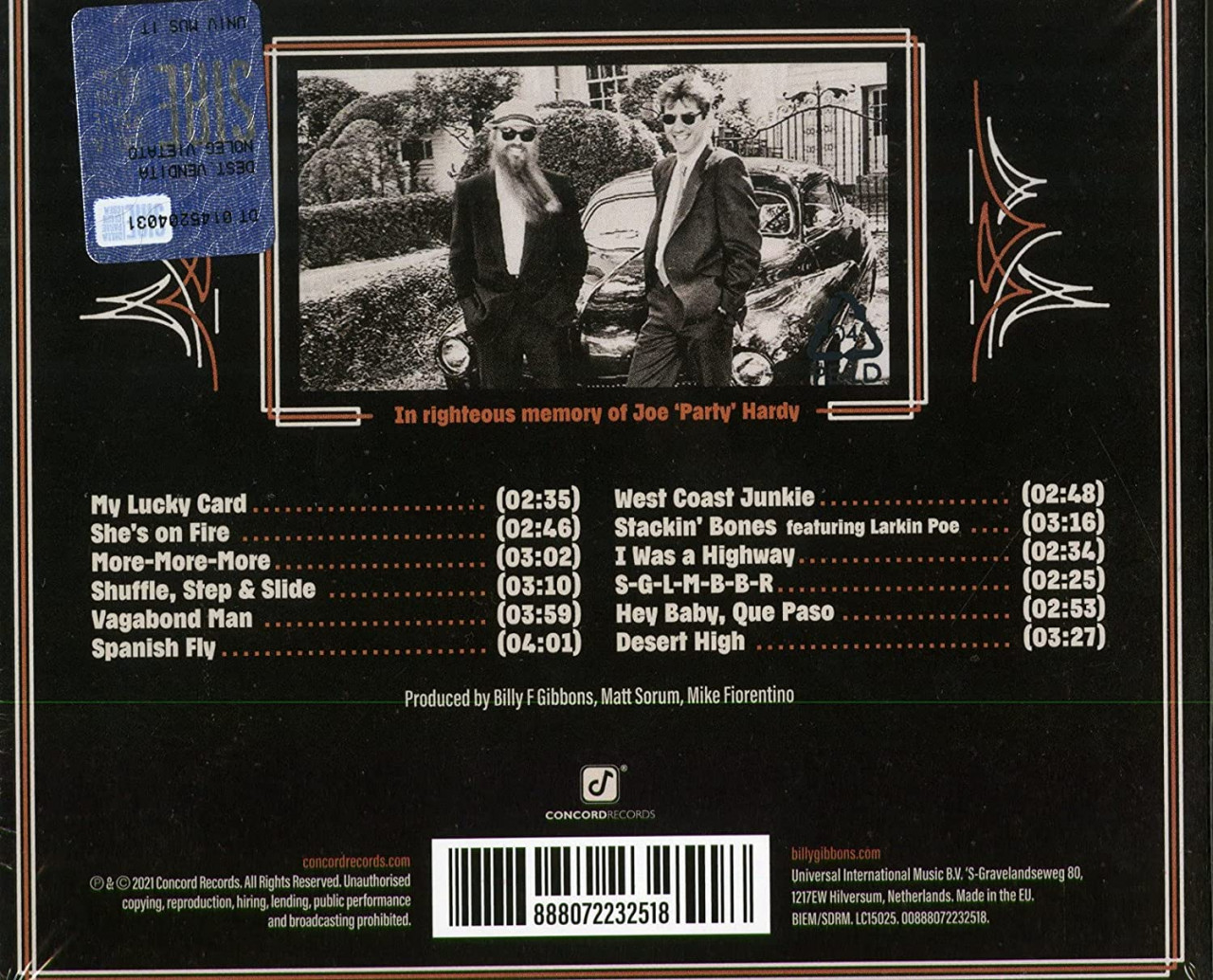 Gibbons, Billy - Hardware (CD)