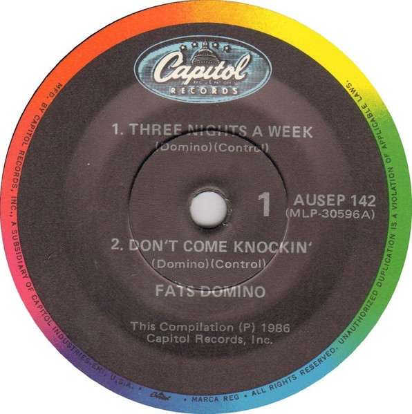 Fats Domino - Australian EP Series (7inch, 45rpm, SC, PS)