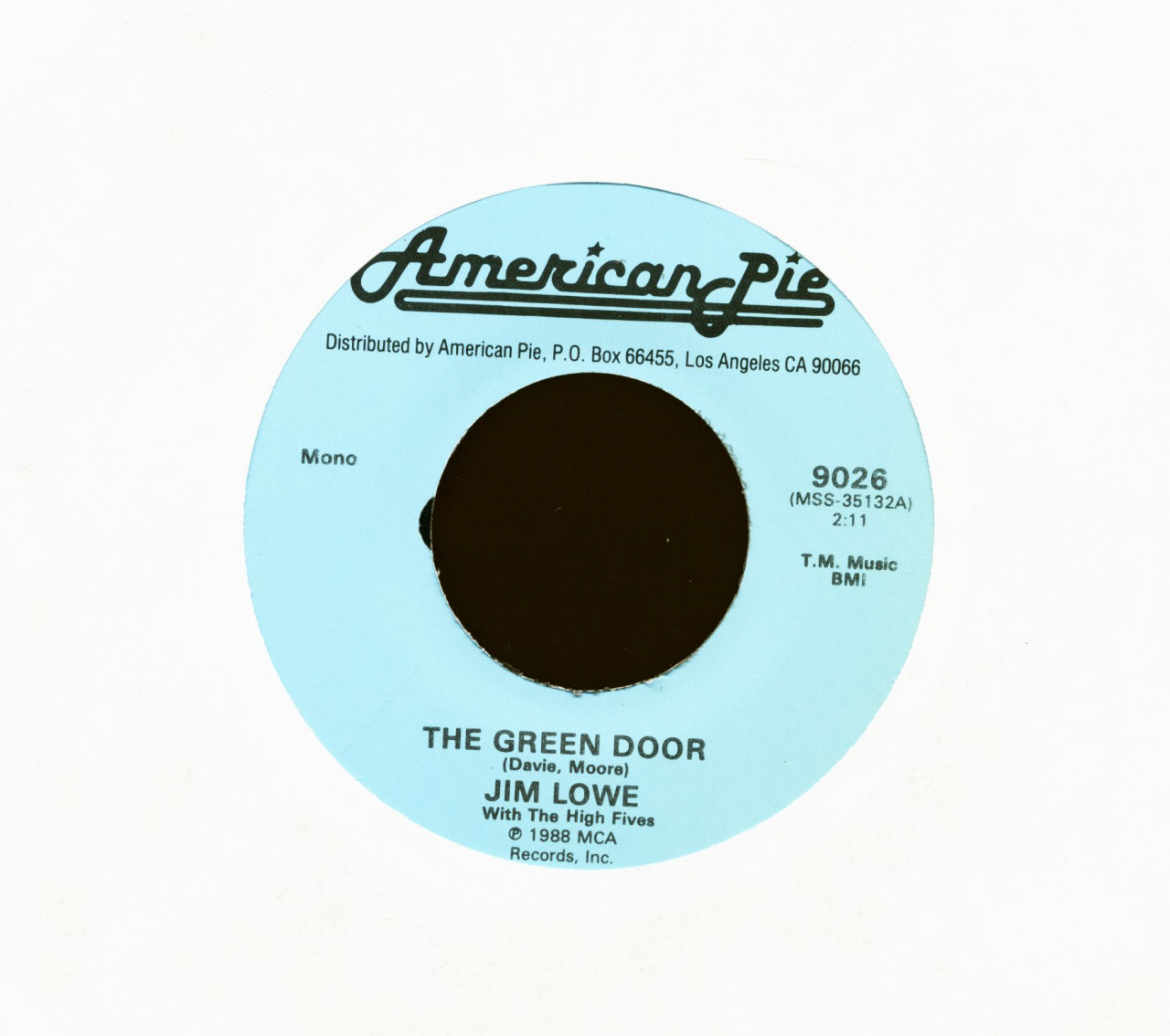 Jim Lowe / Brian Hyland - The Green Door - Ginny Come Lately (7inch, 45rpm)