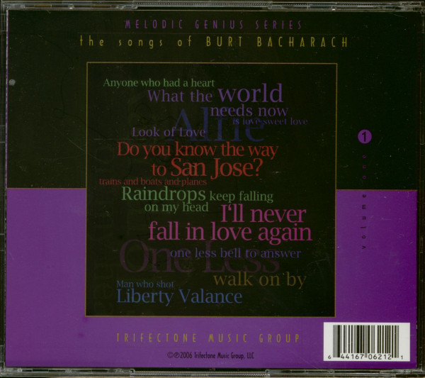 3. Bild von Burt Bacharach: Melodic Genius Series Volume 1 (CD)