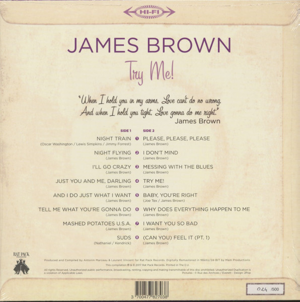 Try Me (LP with CD, 180g Vinyl, Ltd., RSD)