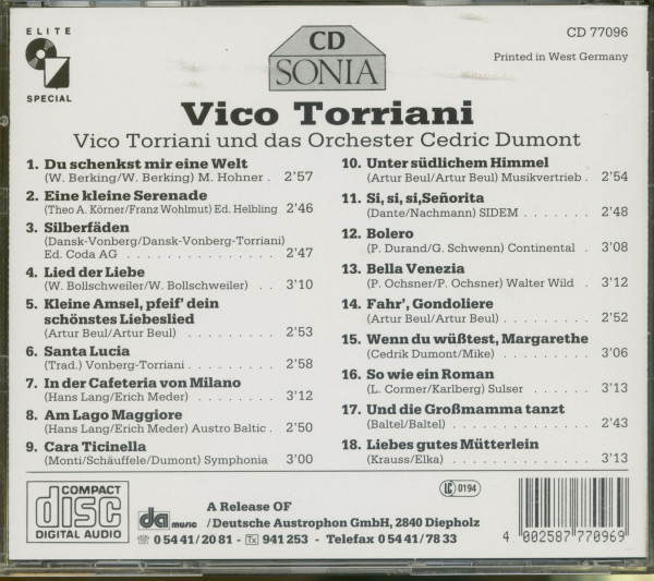3. Bild von Vico Torriani: Vico Torriani (CD)