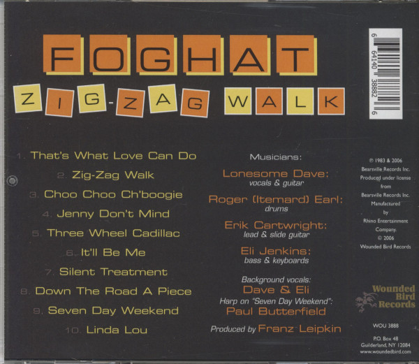 3. Bild von Foghat: Zig-Zag Walk (CD)