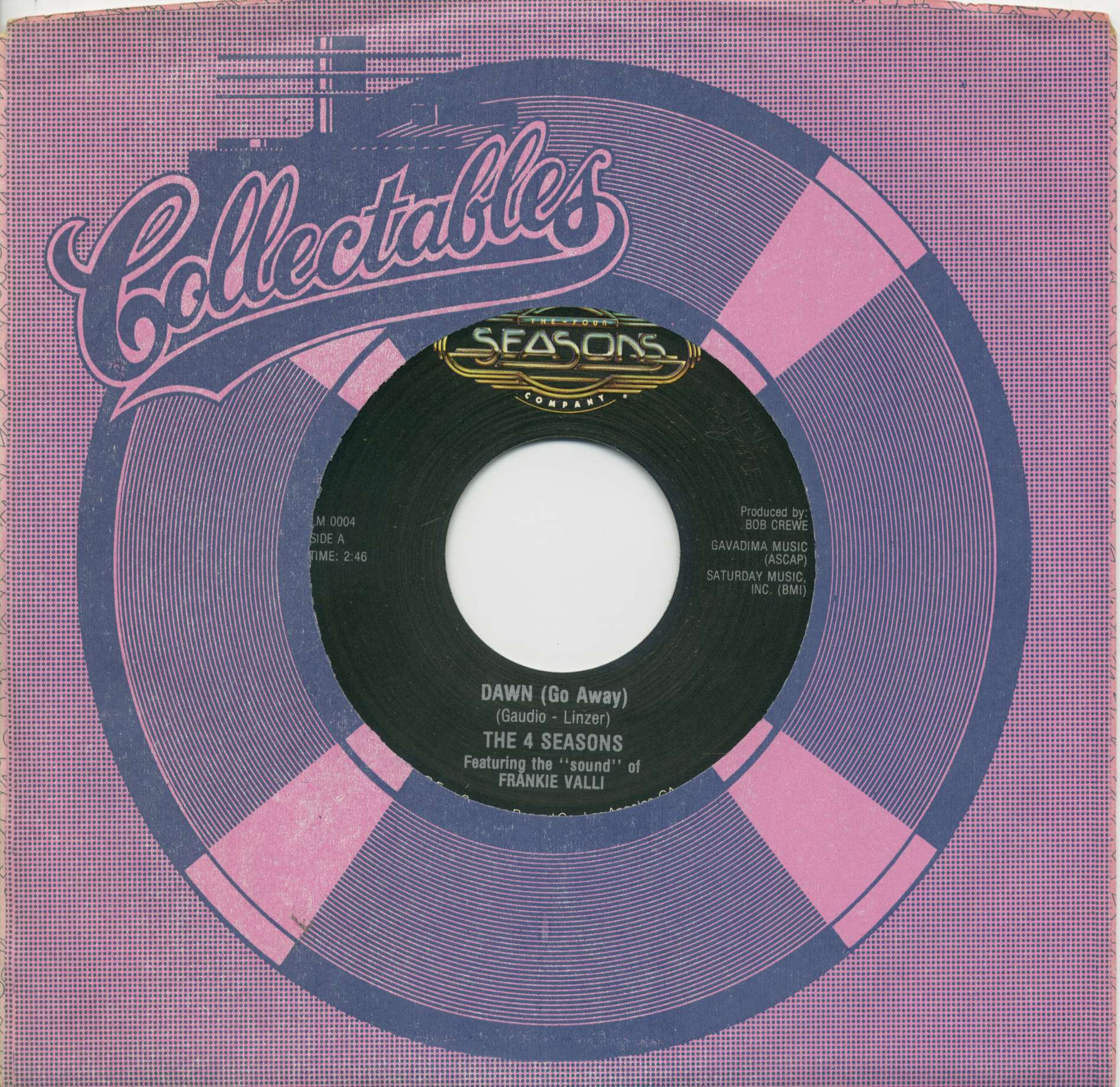 Four Seasons, The - Dawn (Go Away) - Tell It To The Rain (7inch, 45rpm, BC, CS)