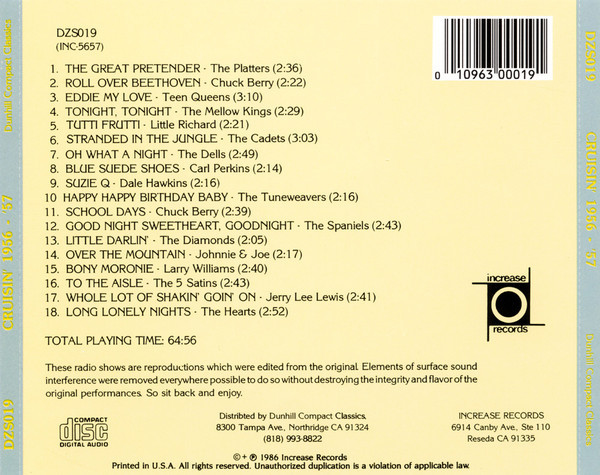 Cruisin' 1956-1957 (CD)