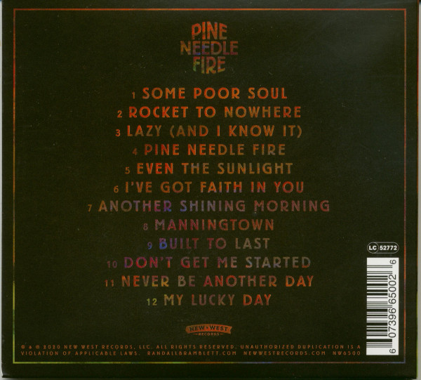 3. Bild von Randall Bramblett: Pine Needle Fire (CD)