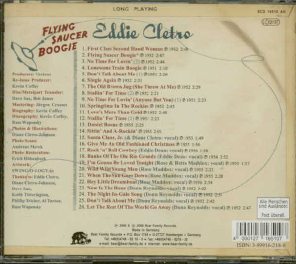 Flying Saucer Boogie (CD)