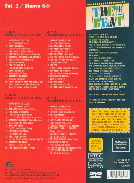 Legendary R&B and Soul Shows from 1966 Vol.2 (DVD)