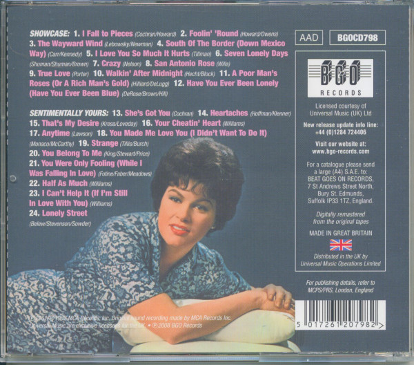 Showcase - Sentimentally Yours (CD)