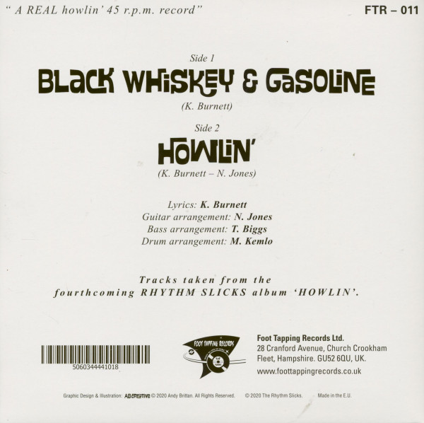 Black Whiskey & Gasoline (7inch, 45rpm, PS)