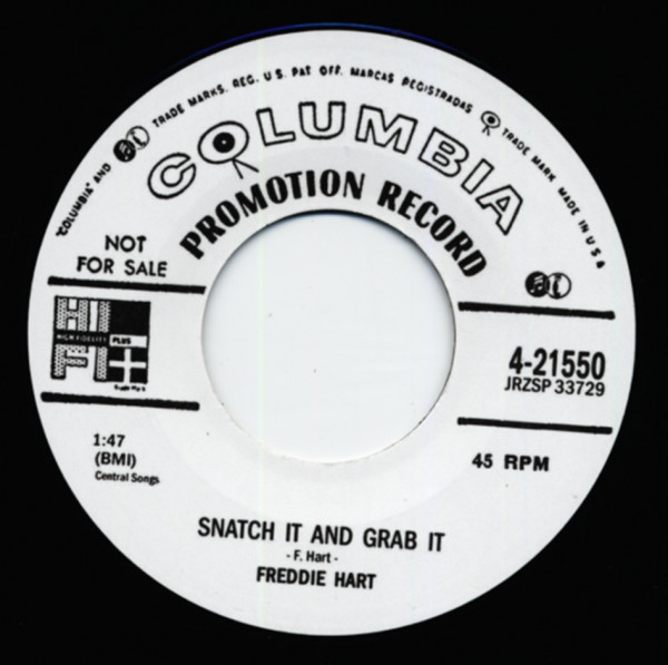 Snatch It And Grab It b-w Dig Boy Dig 7inch, 45rpm