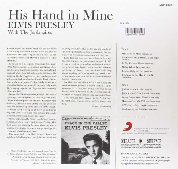 His Hand In Mine (LP, 180g Vinyl, Ltd.)