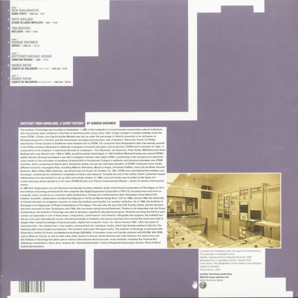 Institute Of Sonology 1959 - 1969 (2-LP)