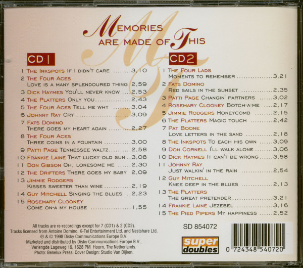 Memories Are Made Of This (2-CD)